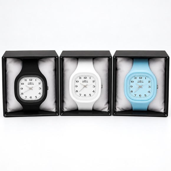 Invicta Other - Invicta 3 Watch Bundle Celestial Velvion Black White Blue Quartz 45mm New